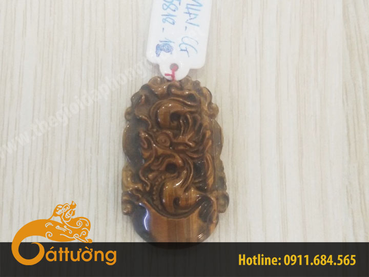 Mặt Dây Chuyền 12 Con Giáp Mắt Hổ Vàng MHV_CG 5818_19