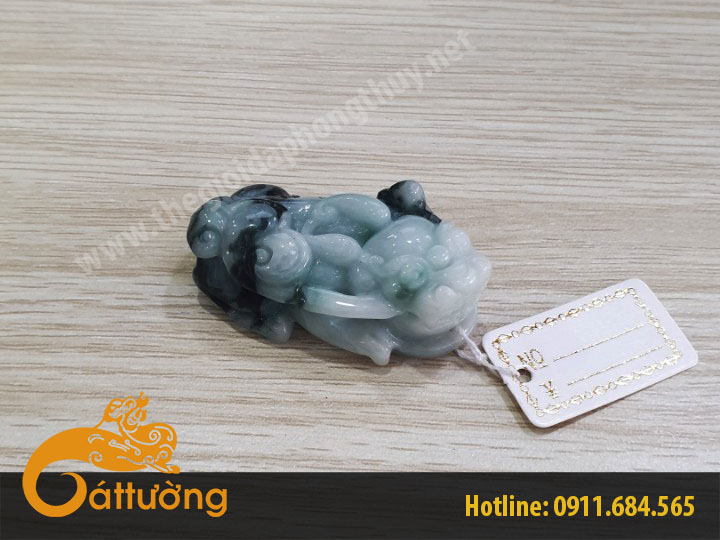 Mặt Dây Chuyền Tỳ Hưu Cẩm Thạch CT23415