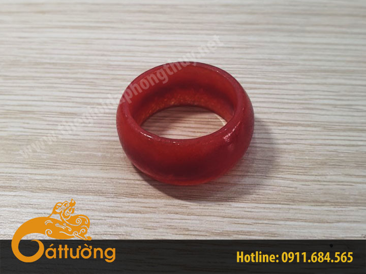 Nhẫn Đá Cẩm Thạch Đỏ CTD