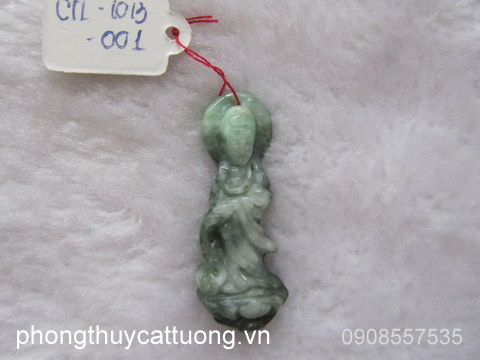 Tôn tượng Quan Âm cẩm thạch 13714-01