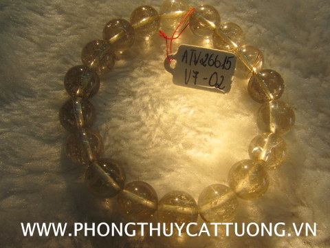 Vòng tay 9 LY Thạch Anh tóc vàng ATV 26615  V7-02